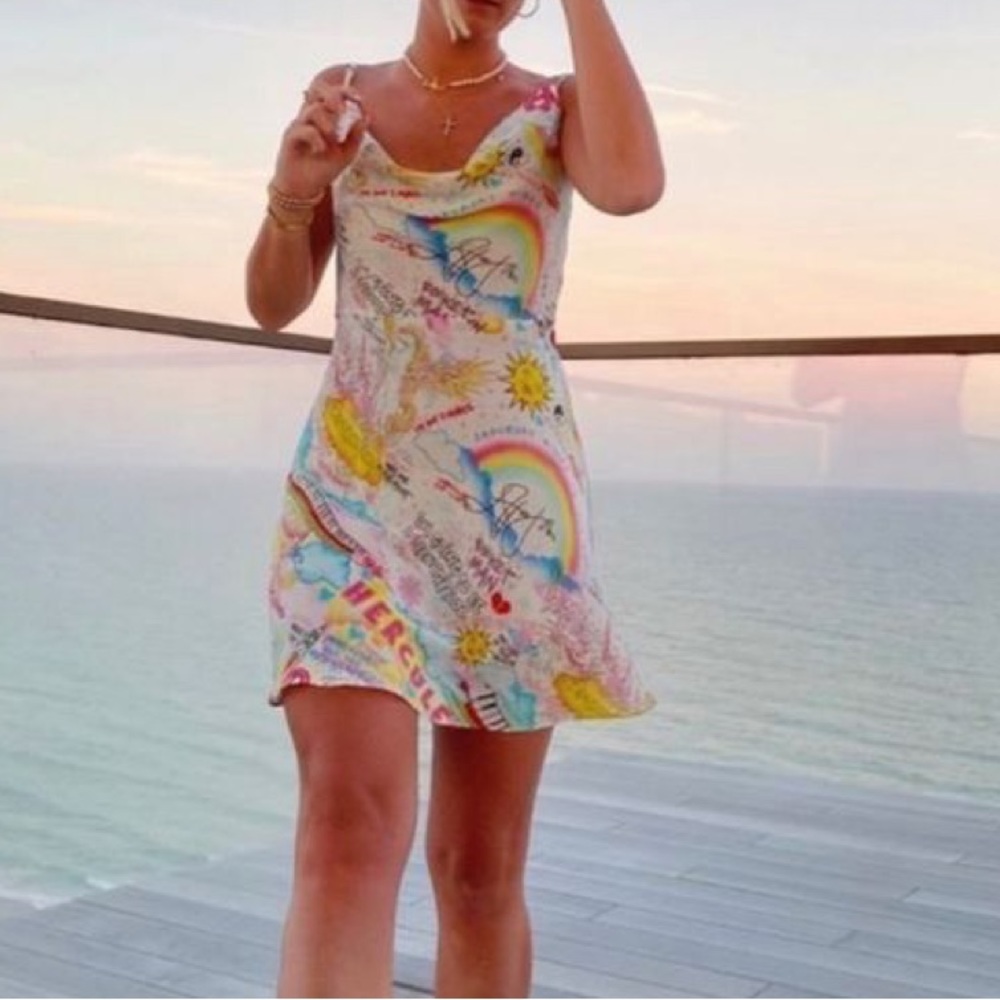 Realisation Par Multicolor Graphic Dress